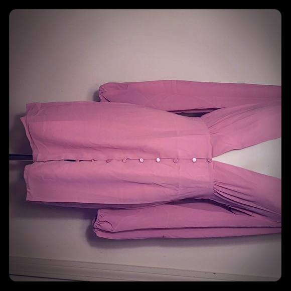 NWT Missguided Pink milkmaid mini dress - Picture 2 of 6